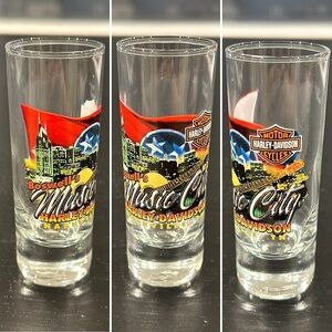 Harley-Davidson Tall Music City Nashville, Tennessee Dealer Shot Glass